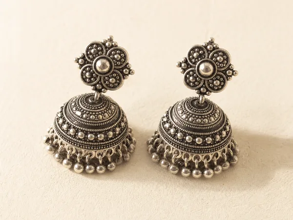 Classic Silver Jhumka